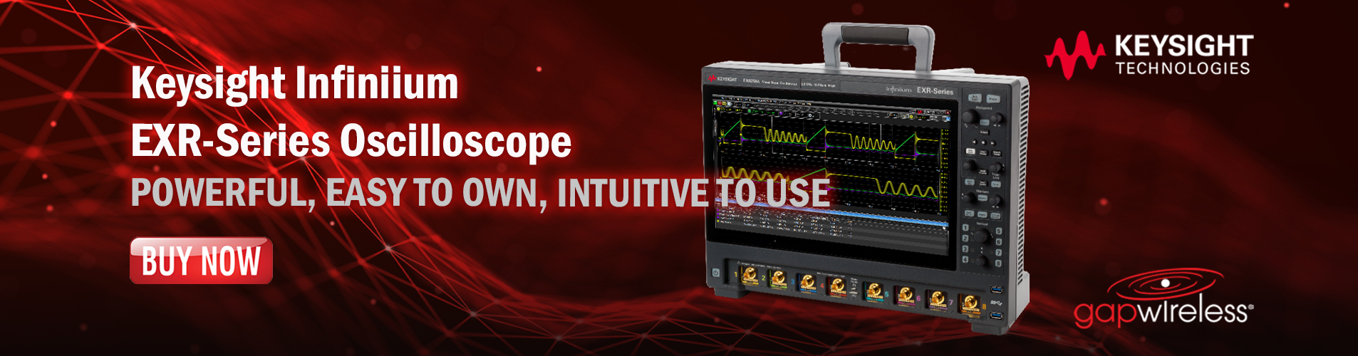 Keysight Infiniium EXR-Series Oscilloscope Announcement Banner