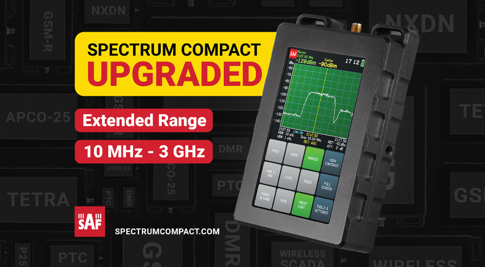 SAF Tehnika Releases Spectrum Compact 10 MHz – 3 GHz